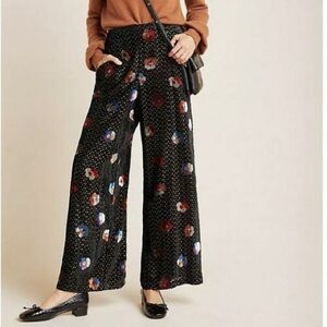 NWT! Anthropologie Pasquette Velvet Wide-Leg Pants by Eva Franco